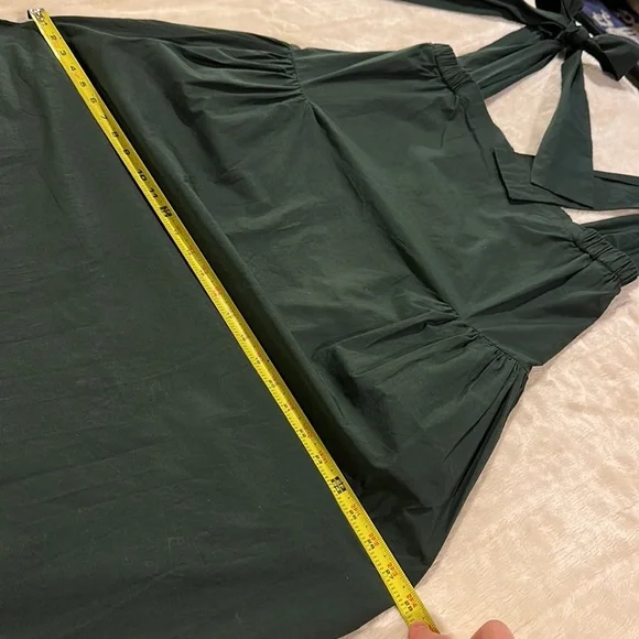 🇿🇦 L, AK JP brand dress from a swanky boutique in Cape Town. Forest Green NWOT - Picture 11 of 16